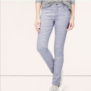 Loft Modern Skinny Floral Print Jeans 4P